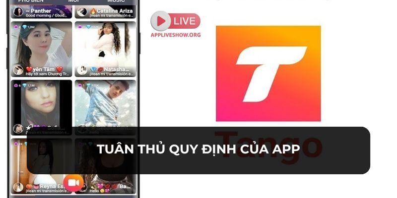 Những lưu ý khi sử dụng Tango Live